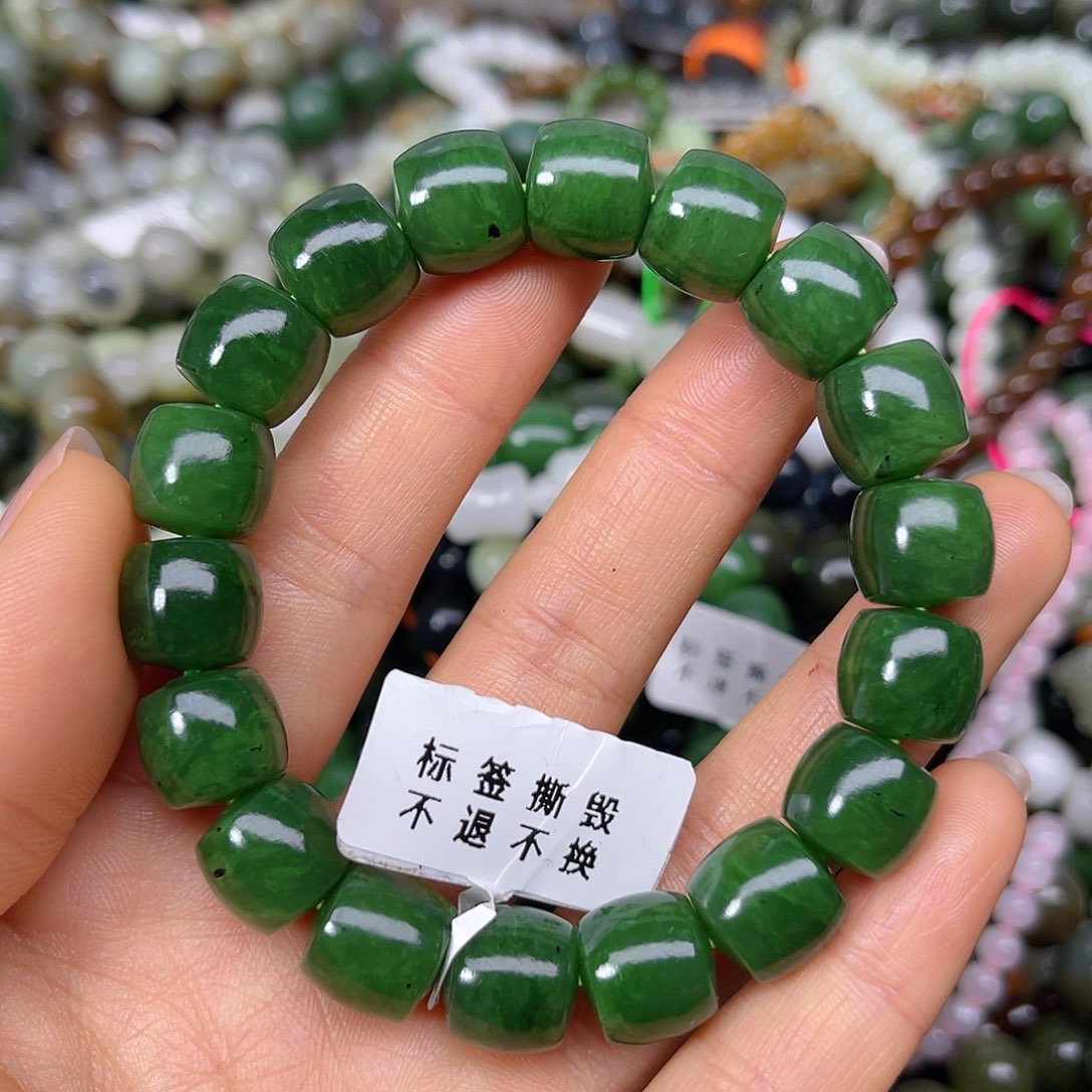 和田玉未镶嵌手链