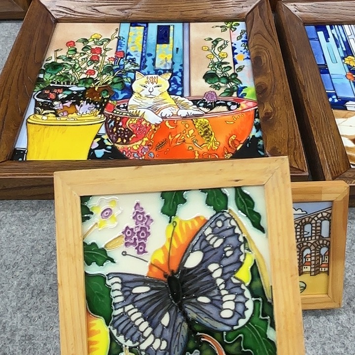 陶瓷板画10/10微瑕