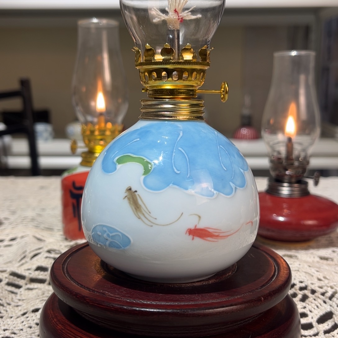 摆件景德镇陶瓷香薰灯