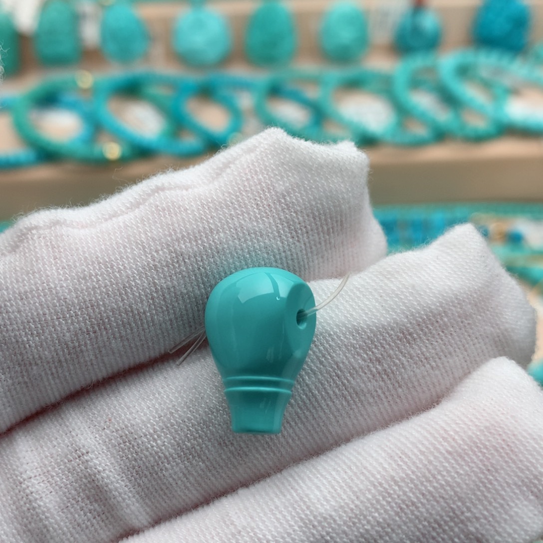 绿松石未镶嵌珠宝奇石10.2mm