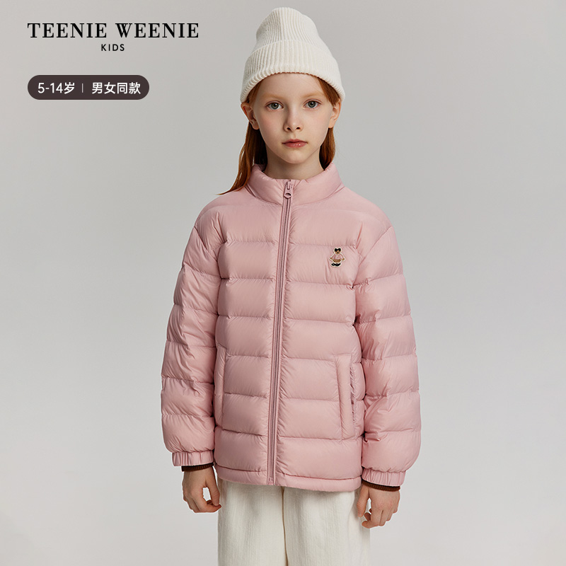 TeenieWeenieKids25年冬款男女童立领绗缝轻量羽绒服TKJD258C79I