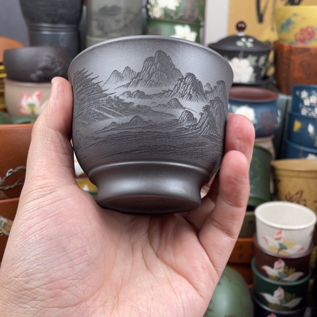 紫砂茶杯紫砂茶杯