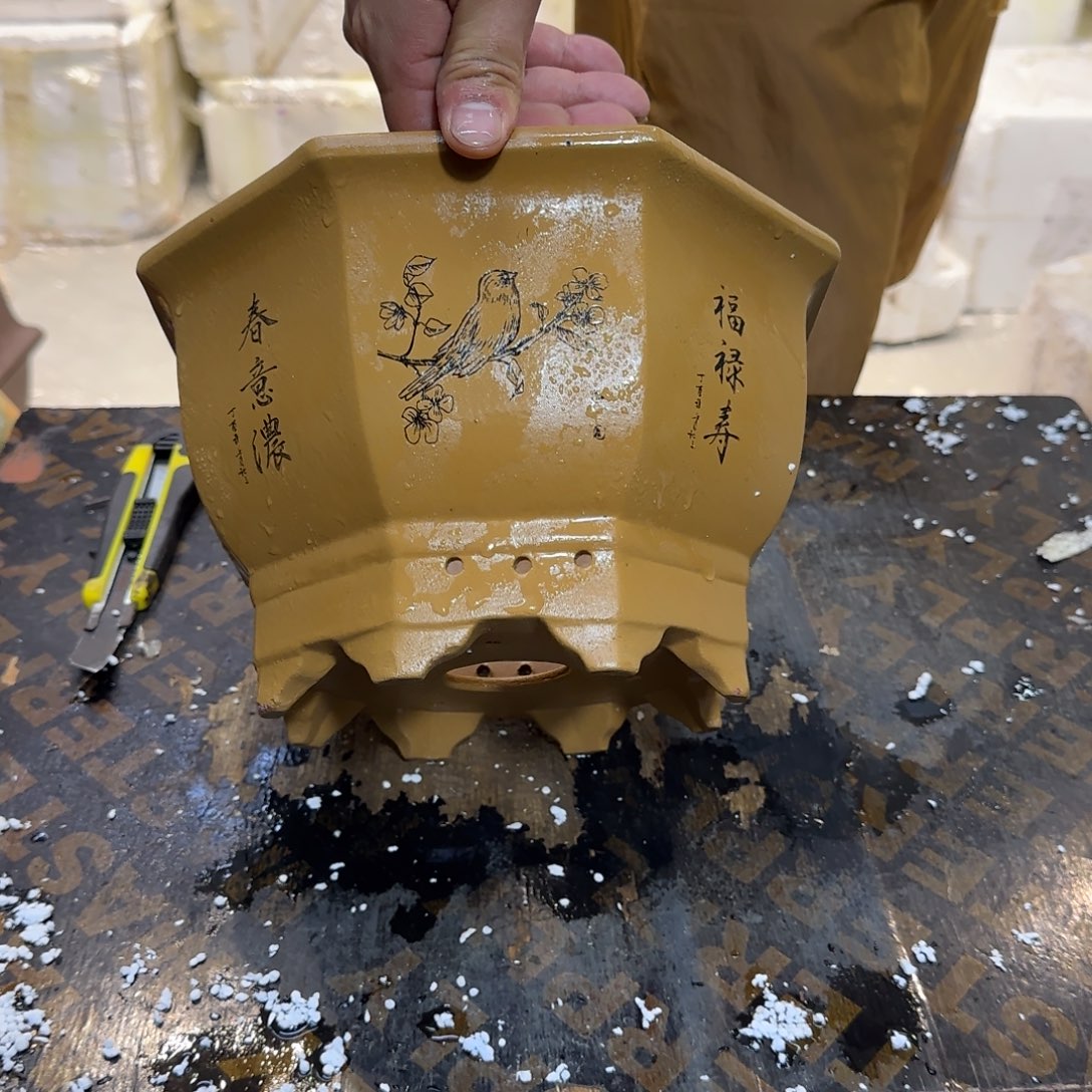 紫砂花盆口径25.15口径