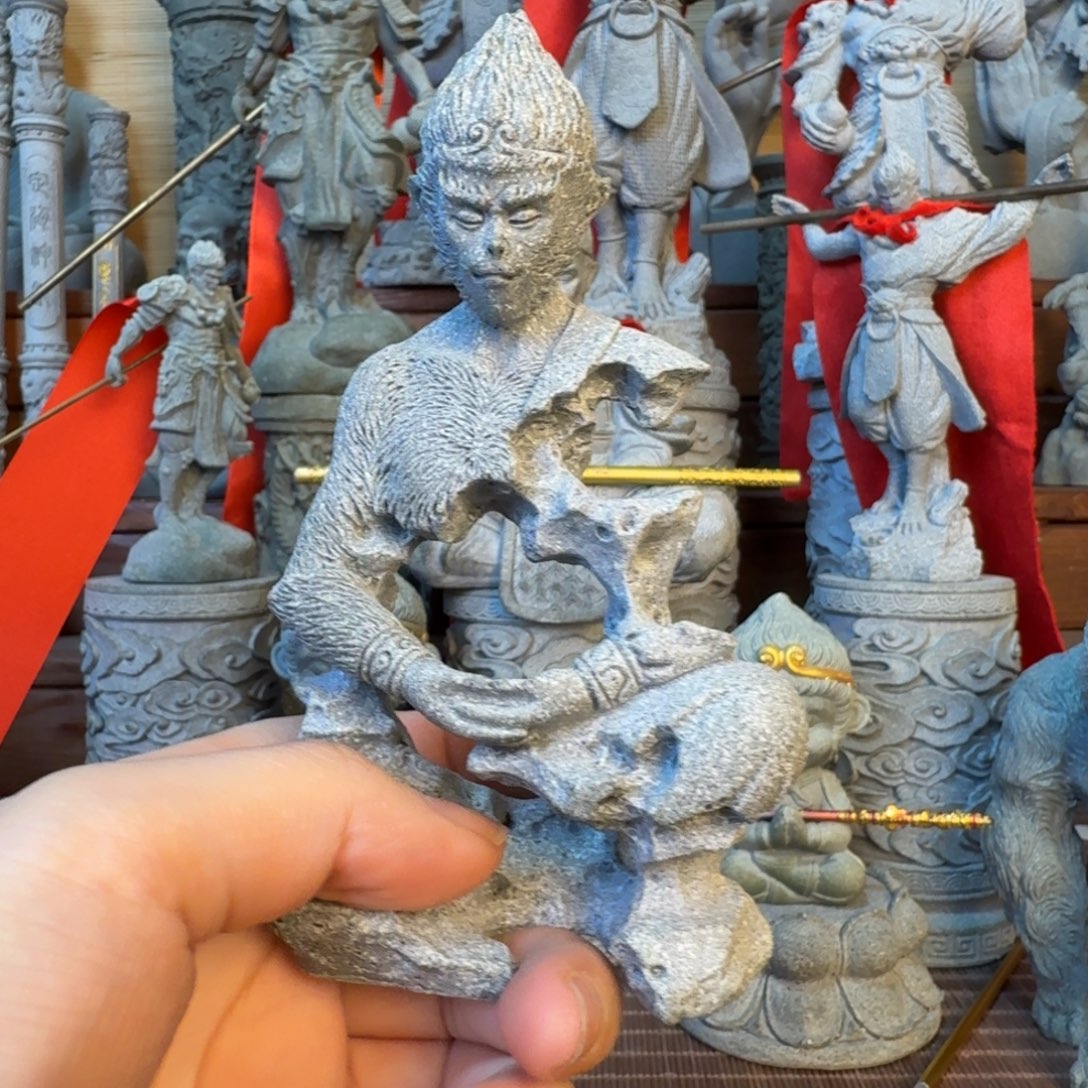 石材小号鱼缸造景斗战胜佛