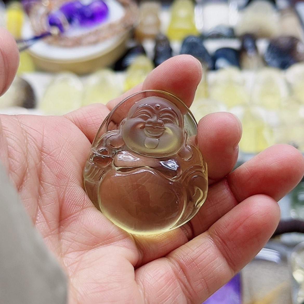 【闪购商品】水晶弥勒佛吊坠未镶嵌