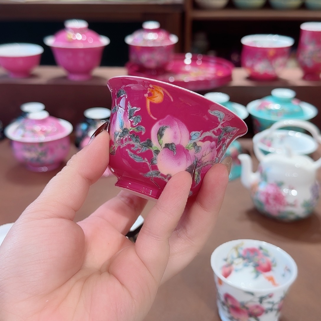 珐琅彩主人杯茶具套装