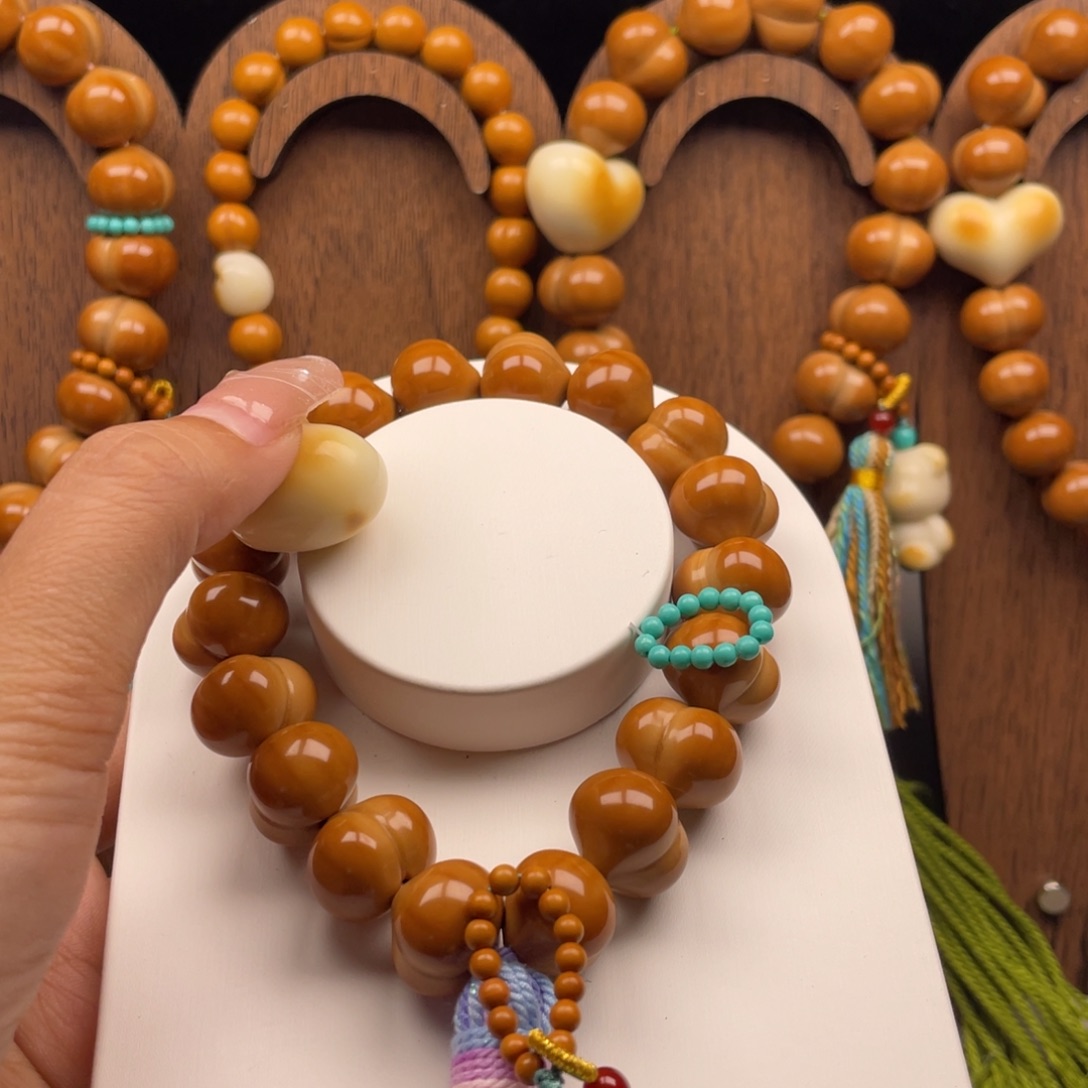 金***.吊坠猴头核桃全品无暇毕业级爱心屁桃16.5尺寸手工款