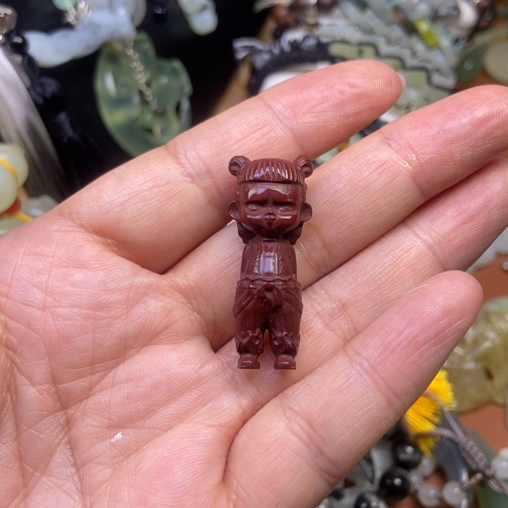 蛇纹石玉合金颈饰