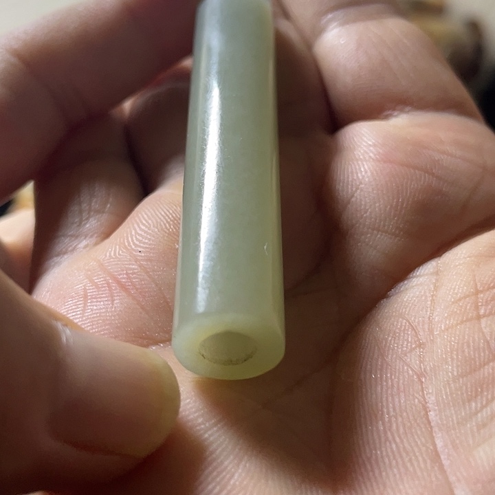 冰***棒和田玉未镶嵌挂件