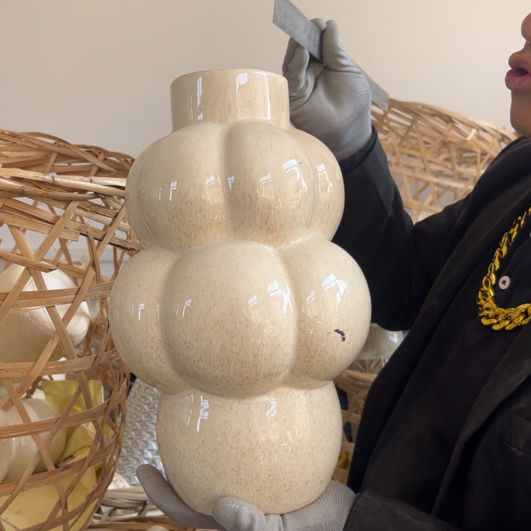 摆件105 号高中低温陶瓷工艺瓶（部分微瑕）