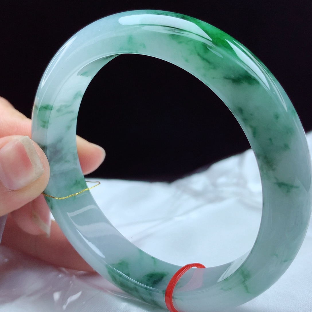 未镶嵌手镯翡翠58圈854宽版