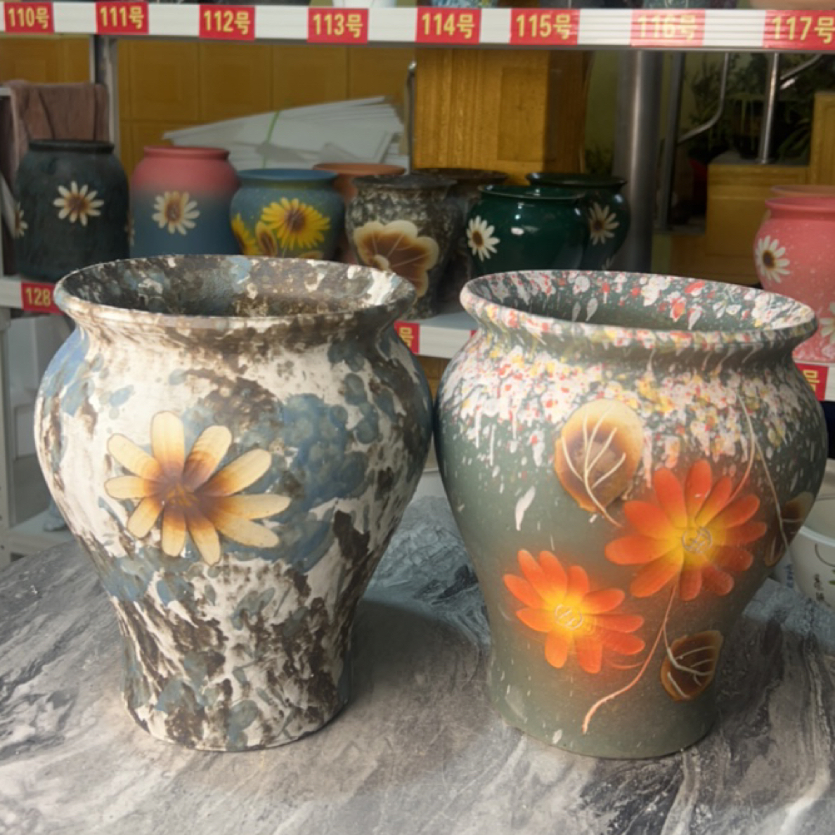 景德镇陶瓷透气自选1个多肉花盆适合老桩绿植家用高25口径18