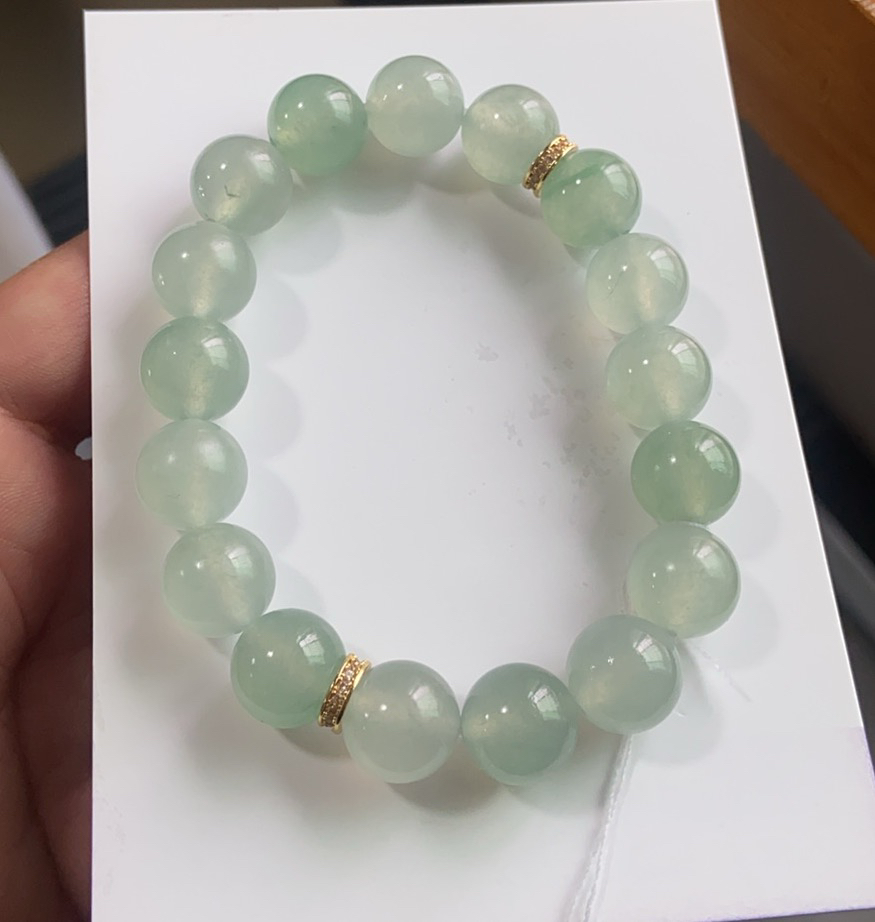 翡翠毛货手串未镶嵌