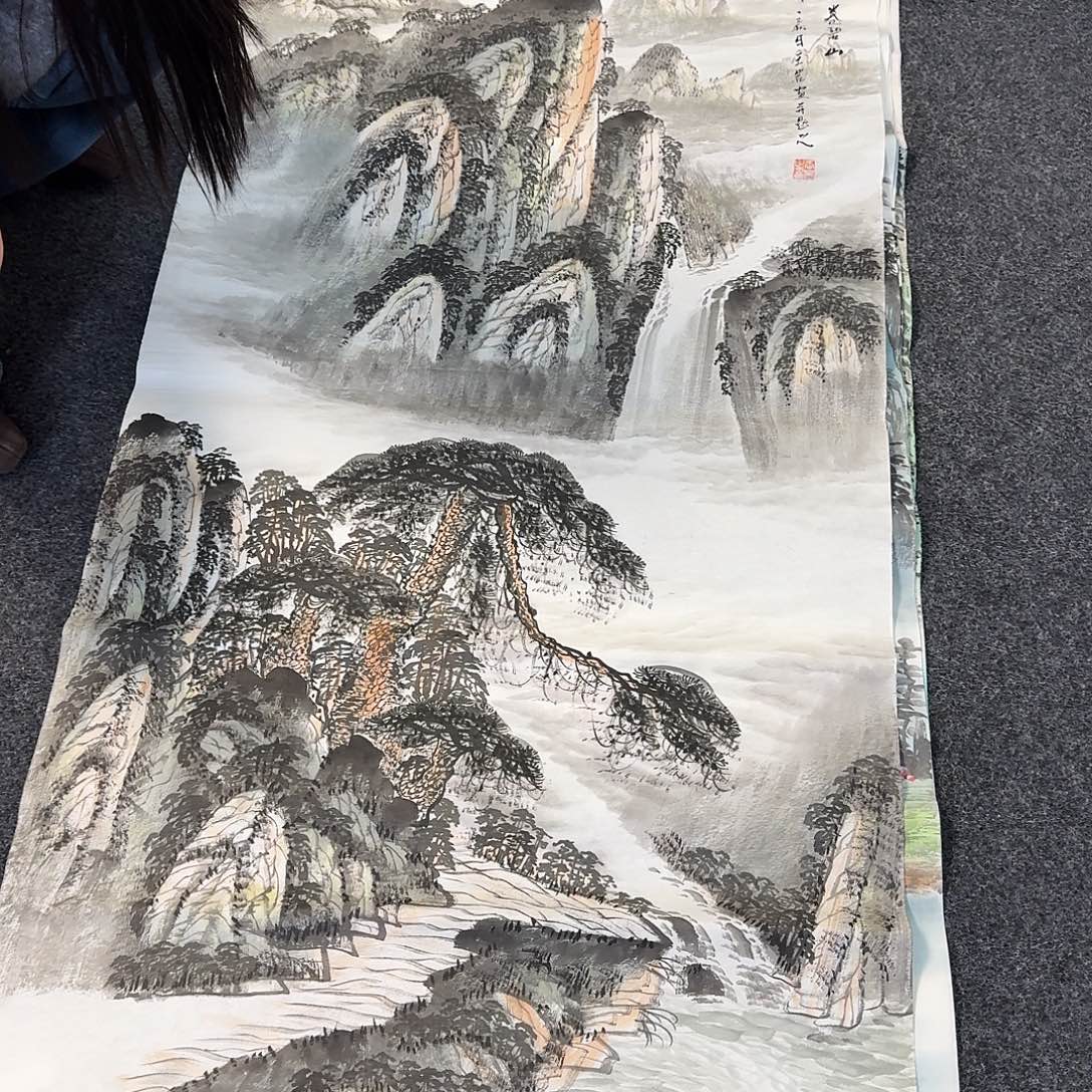 纯手绘国画作品好看四尺