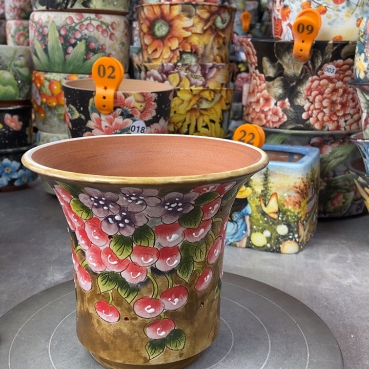 红陶景德镇艺术手绘作品