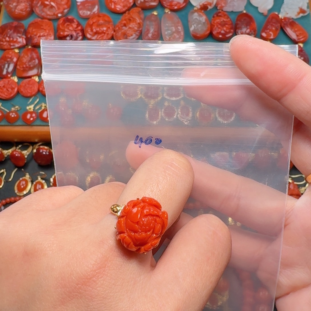 南红玛瑙南红银S925镶嵌