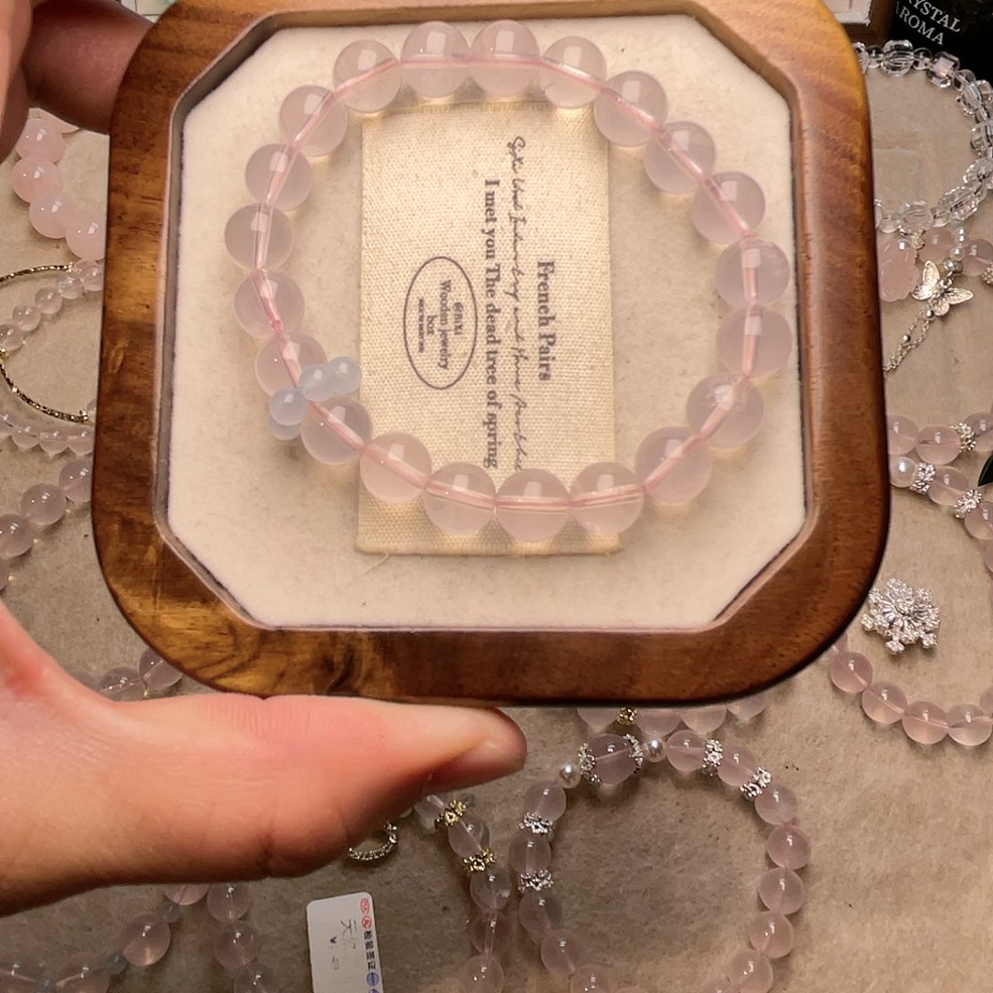 水晶未镶嵌手绳莫粉