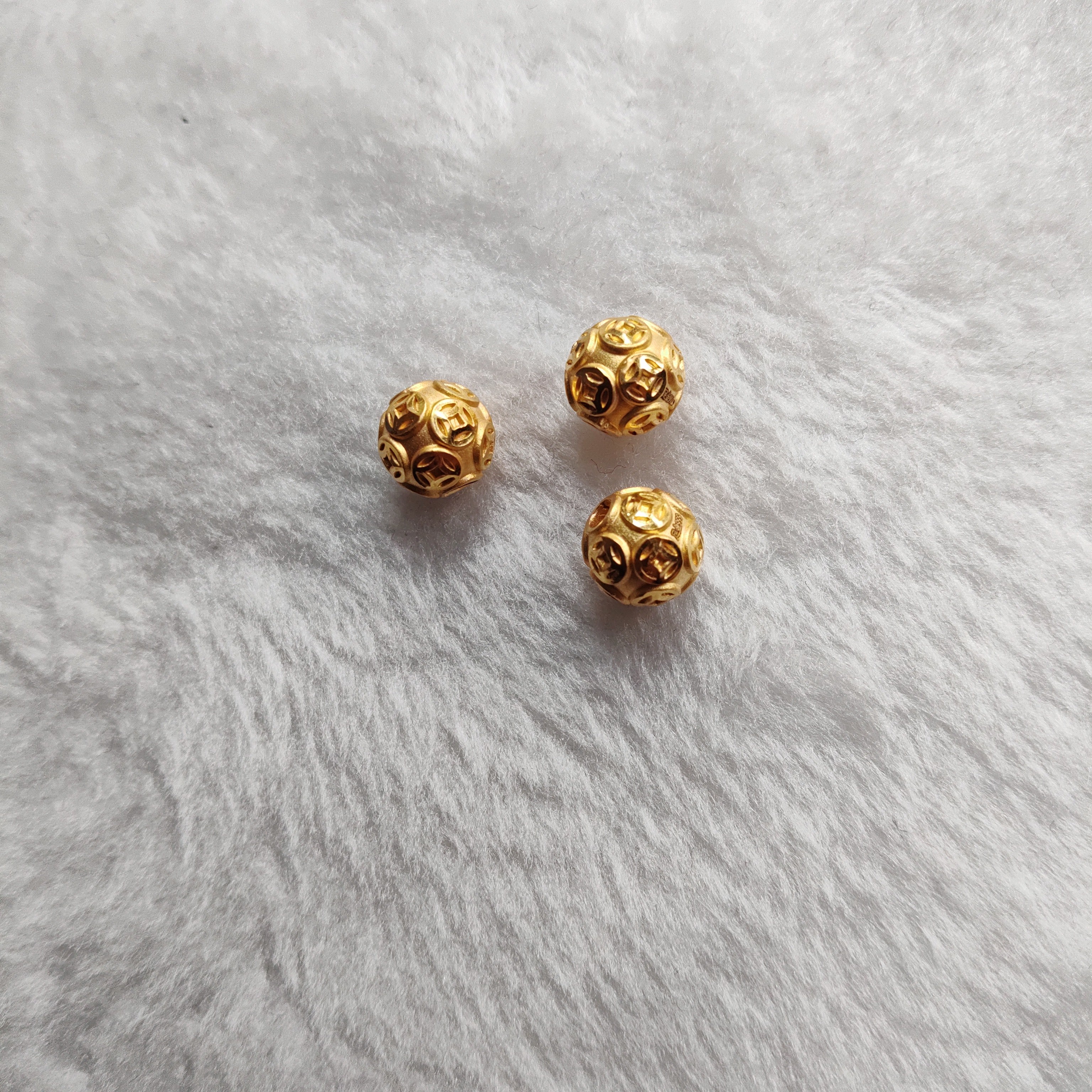 金元宝足金999貔貅珠子首饰