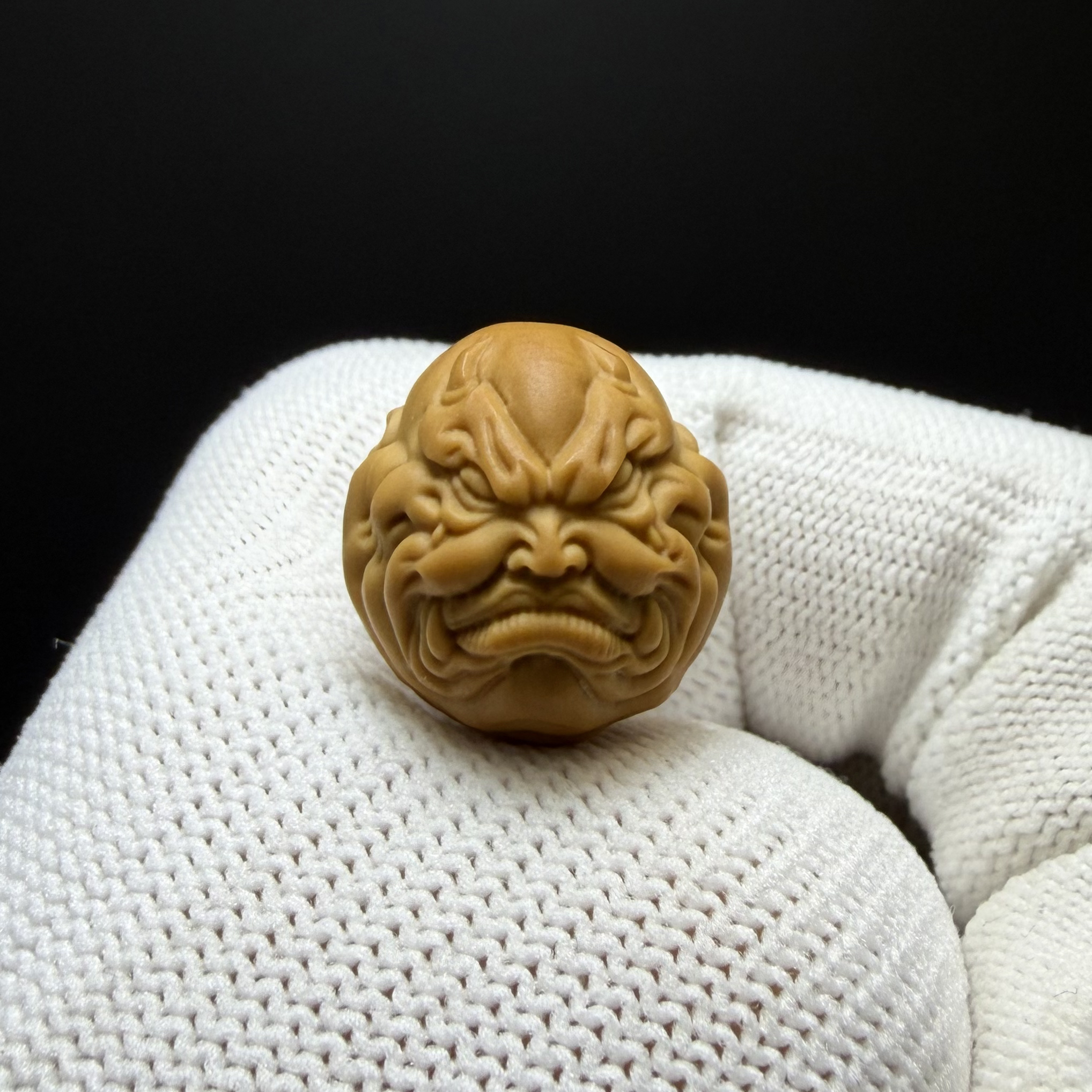 猴头 牛佛爷 雕刻 单颗 配饰 全品 16mm