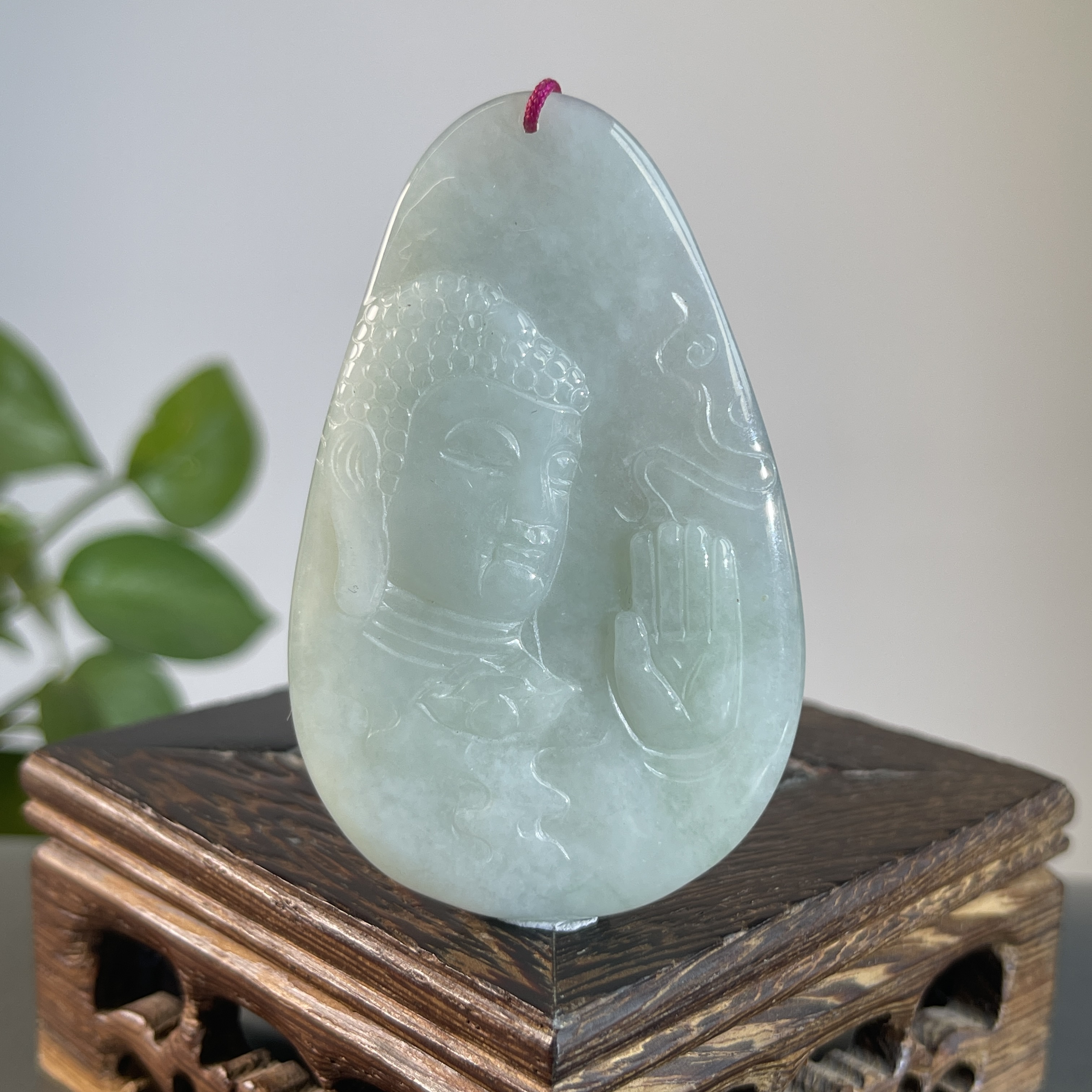 JGB09-25  天然缅甸A货翡翠  佛首