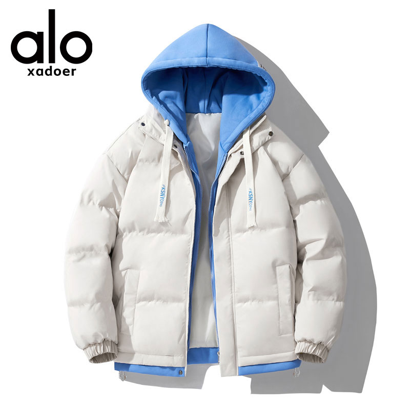 【奥特莱斯】假两件防水棉服棉衣加厚棉袄冬季情侣百搭休闲舒适棉服