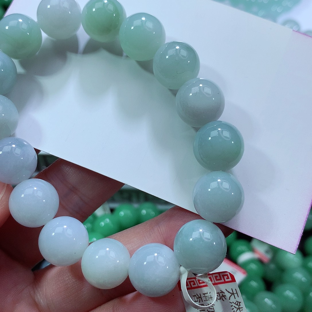 翡翠手链未镶嵌卡12.6