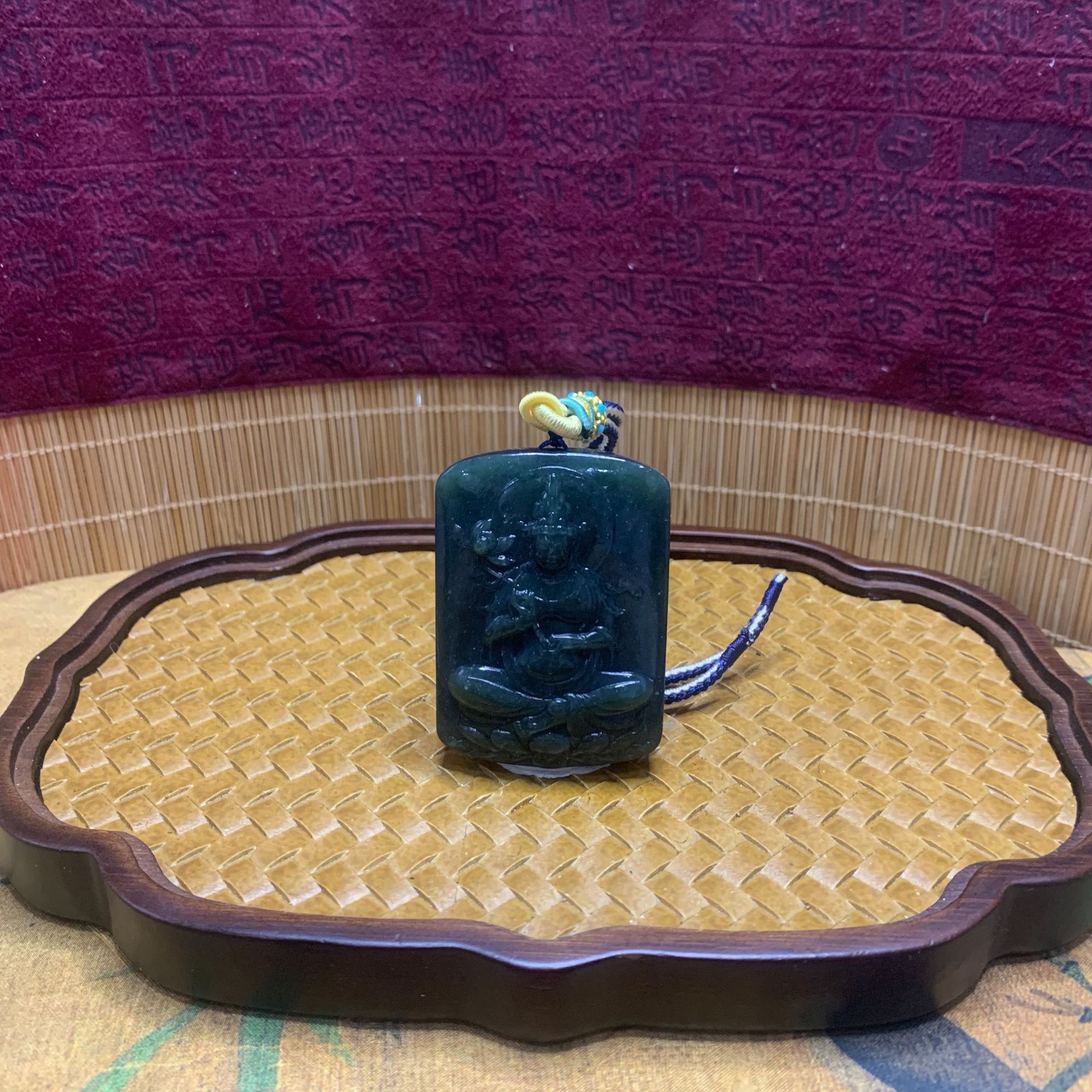 Z和田玉观音吊坠0215