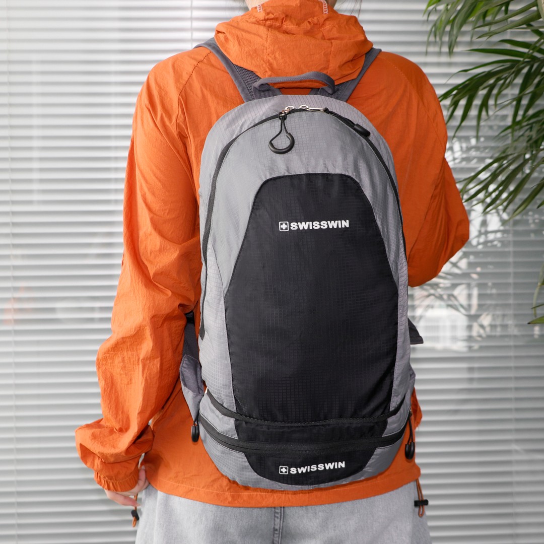 （微瑕）祥兴箱包可折叠双肩包旅行包包皮肤包超轻防泼水学生8034