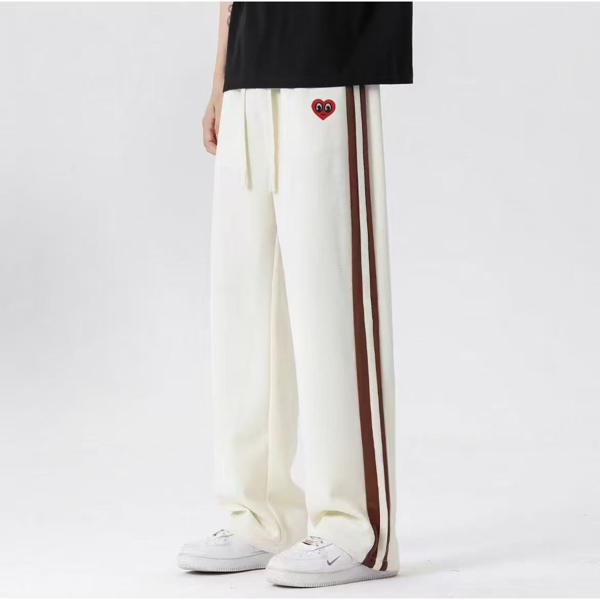 【品质甄选】桃心秋季新款针织休闲长裤