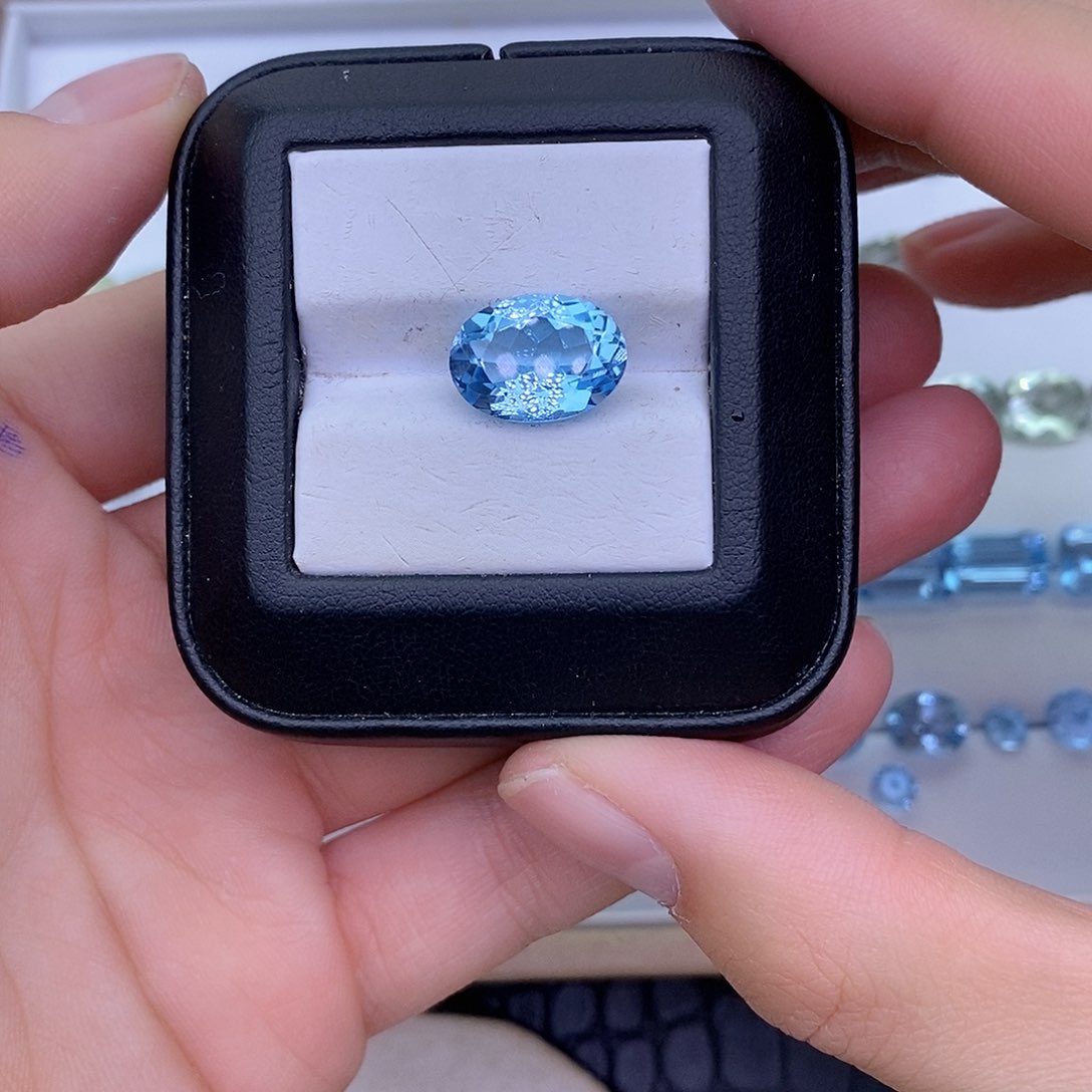 托帕石天然托帕石裸石定制Q未镶嵌一****妈