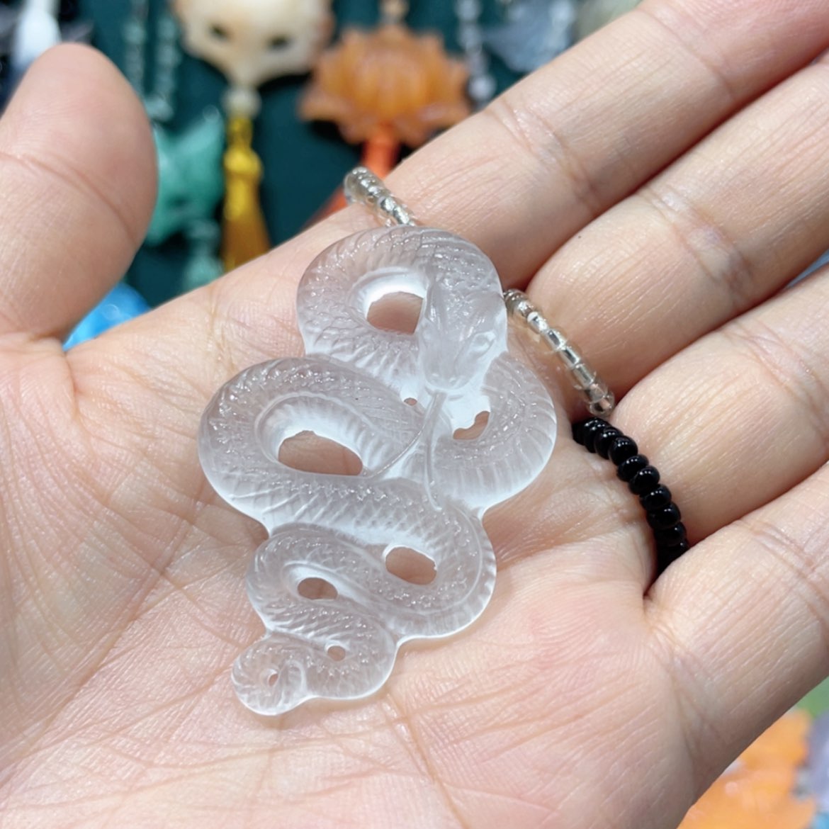 【闪购商品】未镶嵌岫玉颈饰52项链