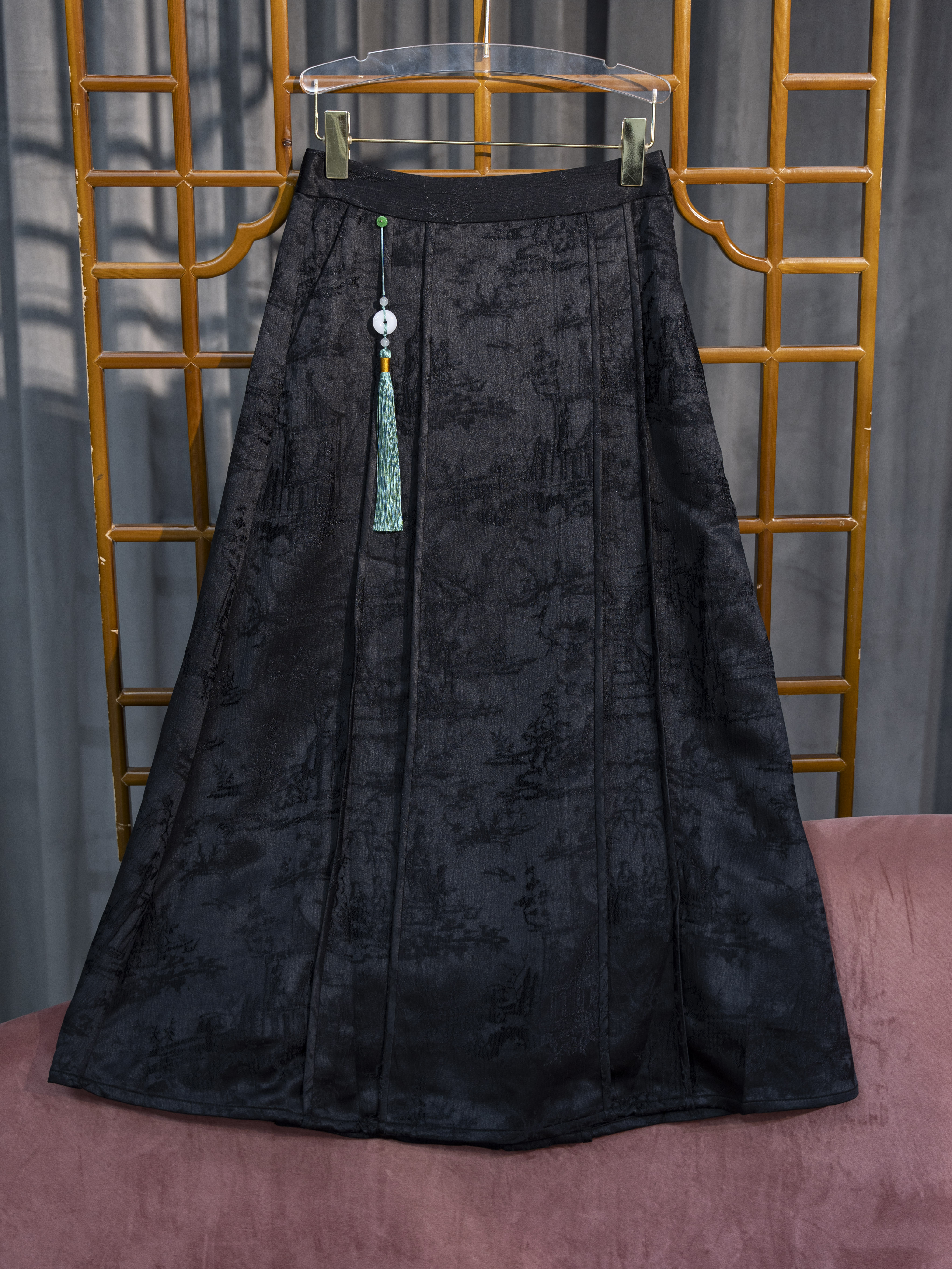 新中式国马面裙复古百搭中国风网红时尚气质显瘦（诺彤）SH0322