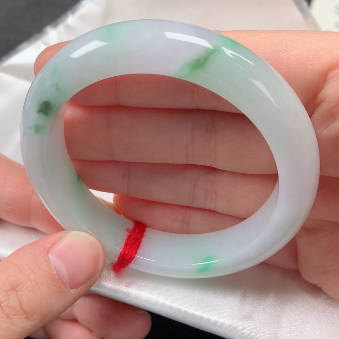 未镶嵌手镯翡翠缅甸天然翡翠手镯5455