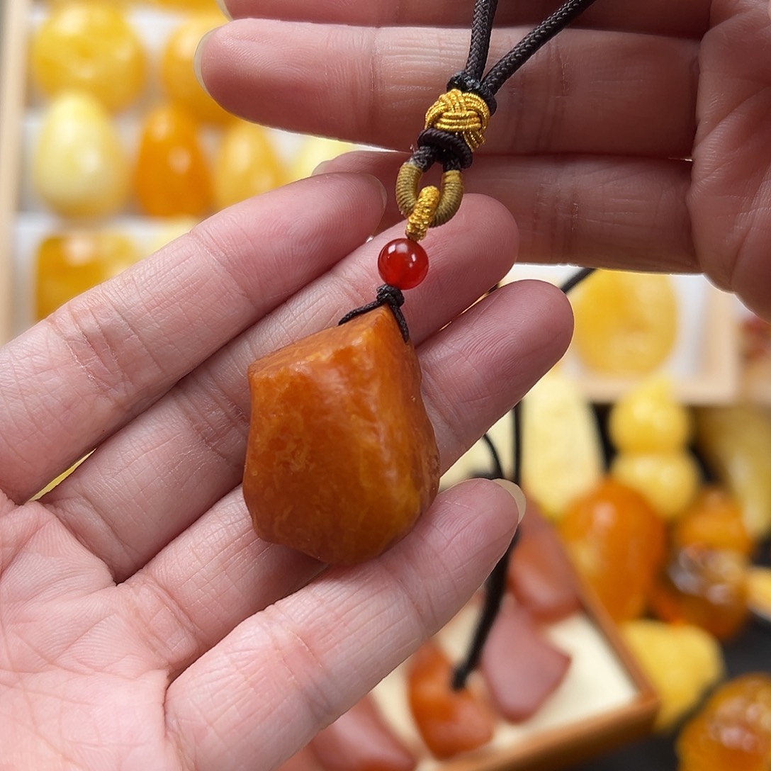 蜜蜡颈饰未镶嵌蜜蜡