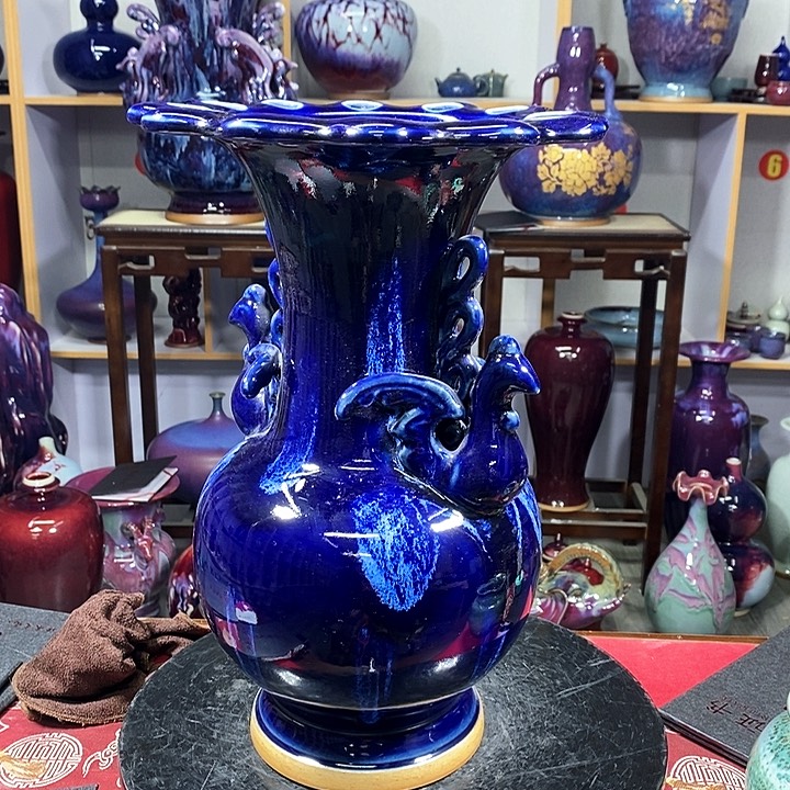 瓶中国神垕精品钧瓷