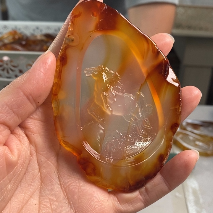 玛瑙/玉髓吊坠(不含链)未镶嵌