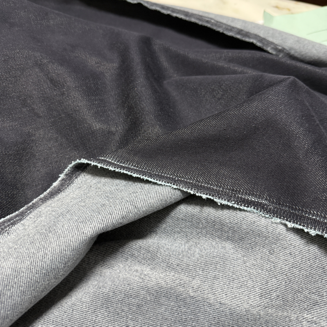 3米藏蓝磨毛布料牛仔柔软亲肤有瑕介意慎拍制做裤子裙子面料