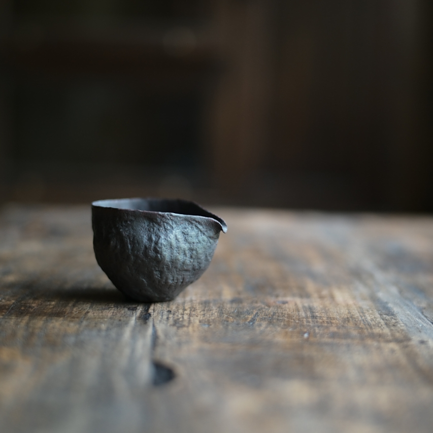 松风-松石片口肌理匀杯（短嘴）-公道-茶器-茶道