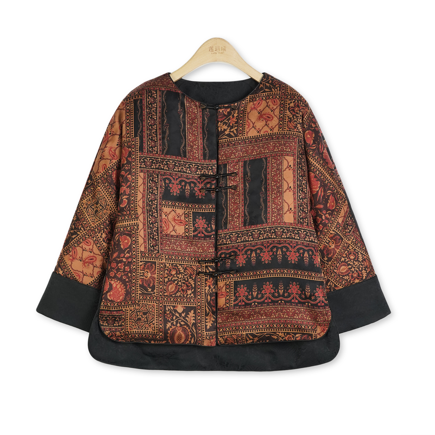 香云纱 金絮怀香双面穿鹅绒服国风女装 1l12191000