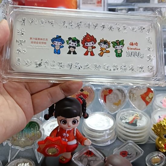 纯银氧化纯银1000克奥运银条