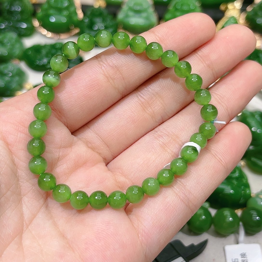 和田玉（碧玉）手串未镶嵌