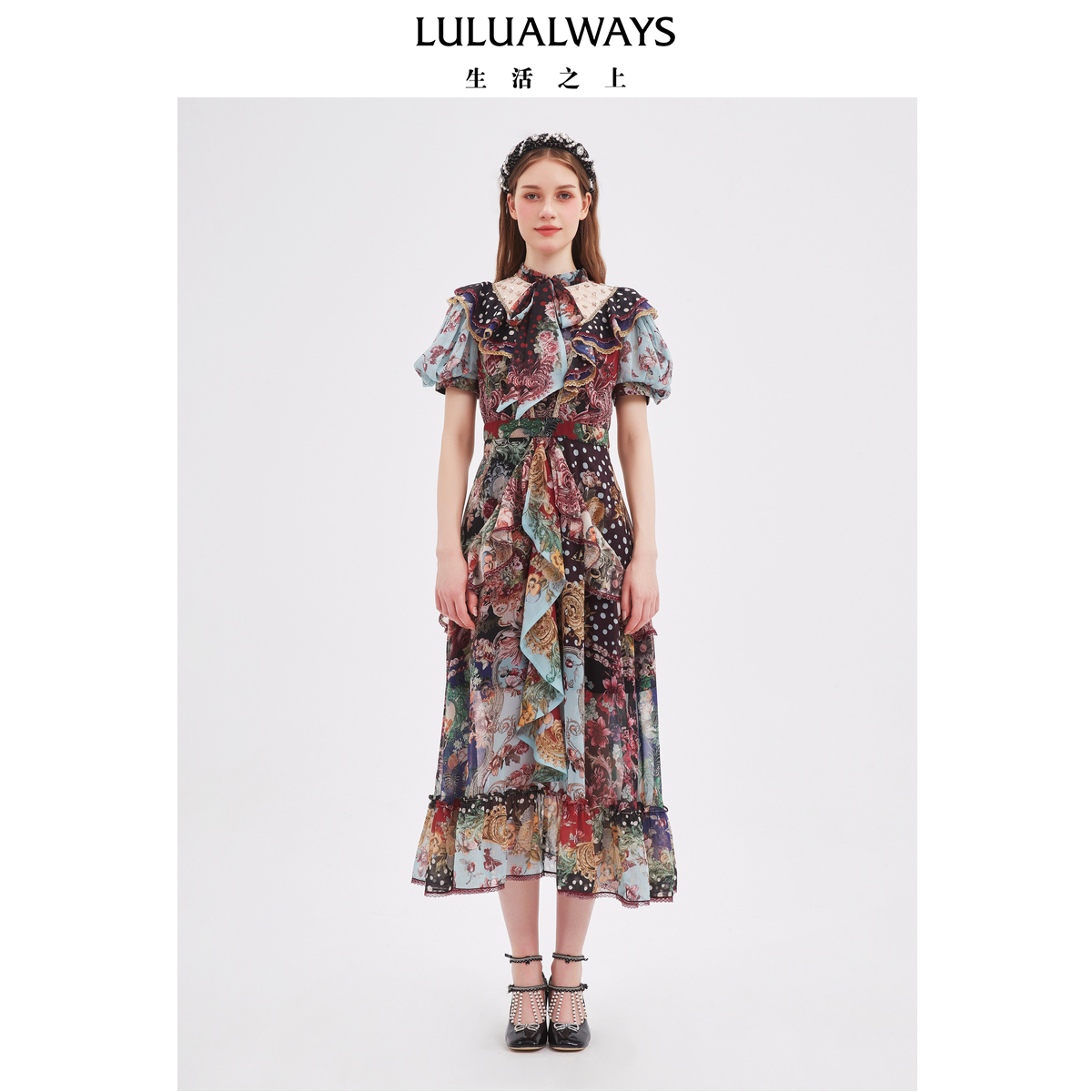 LULUALWAYS【商场同款】25夏季新款西西里【露之微】优雅风我爱露露
