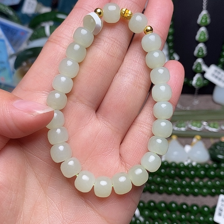 和田玉未镶嵌手链