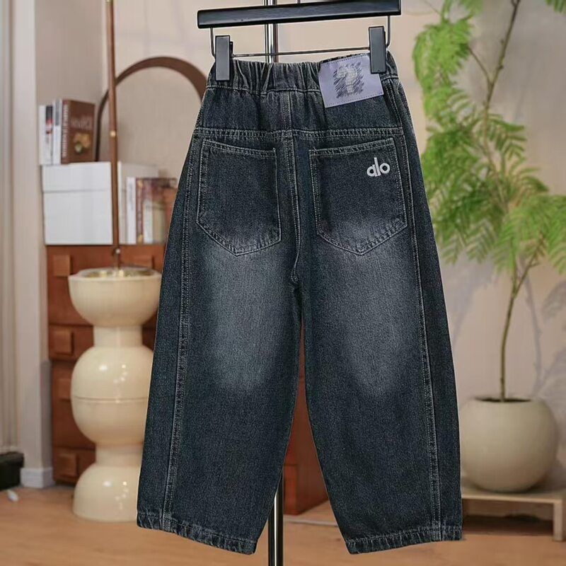 静鑫-男童秋韩版洋气牛仔裤宝宝秋款宽松潮流个性休闲裤子乐琦芬