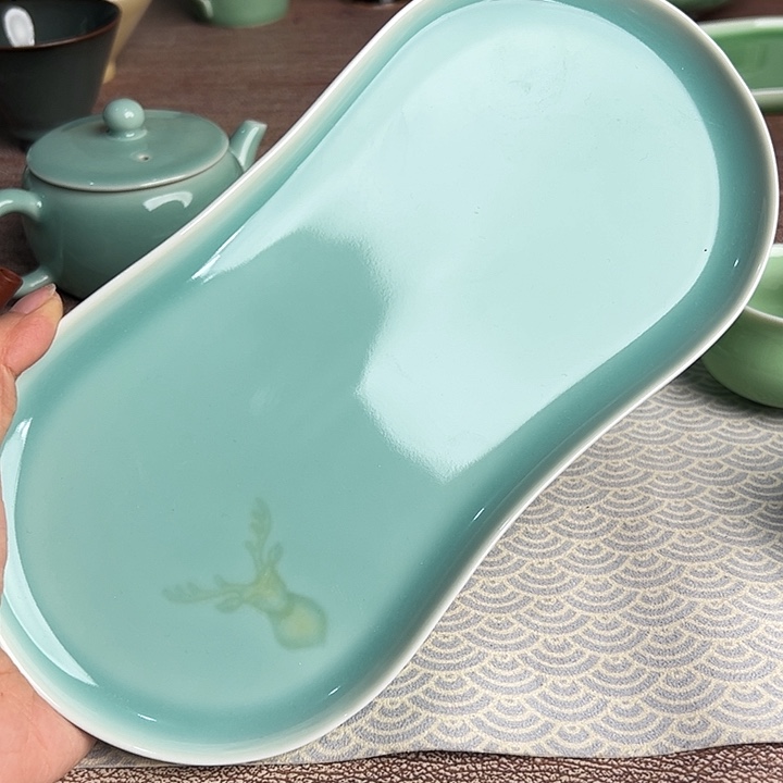 龙泉云间青瓷小米茶器