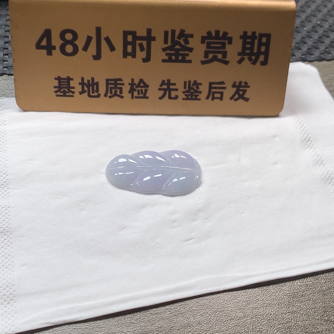 颈饰未镶嵌翡翠叶子