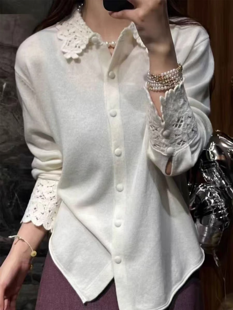 2025秋冬新品重工够花羊绒开衫