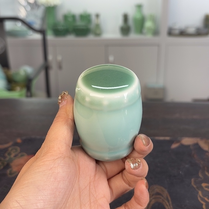 龙泉云间青瓷小米茶器