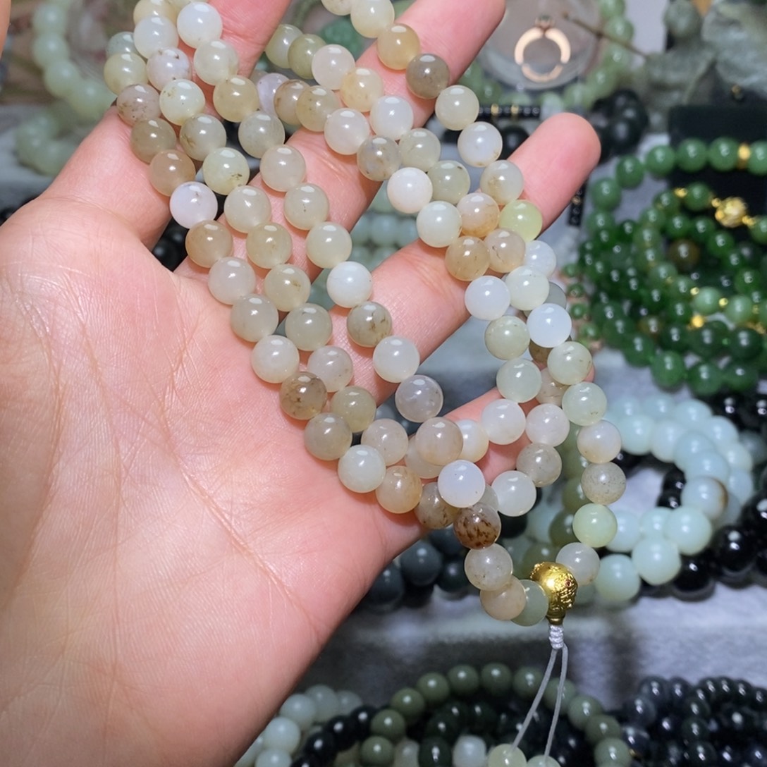 和田玉未镶嵌手链