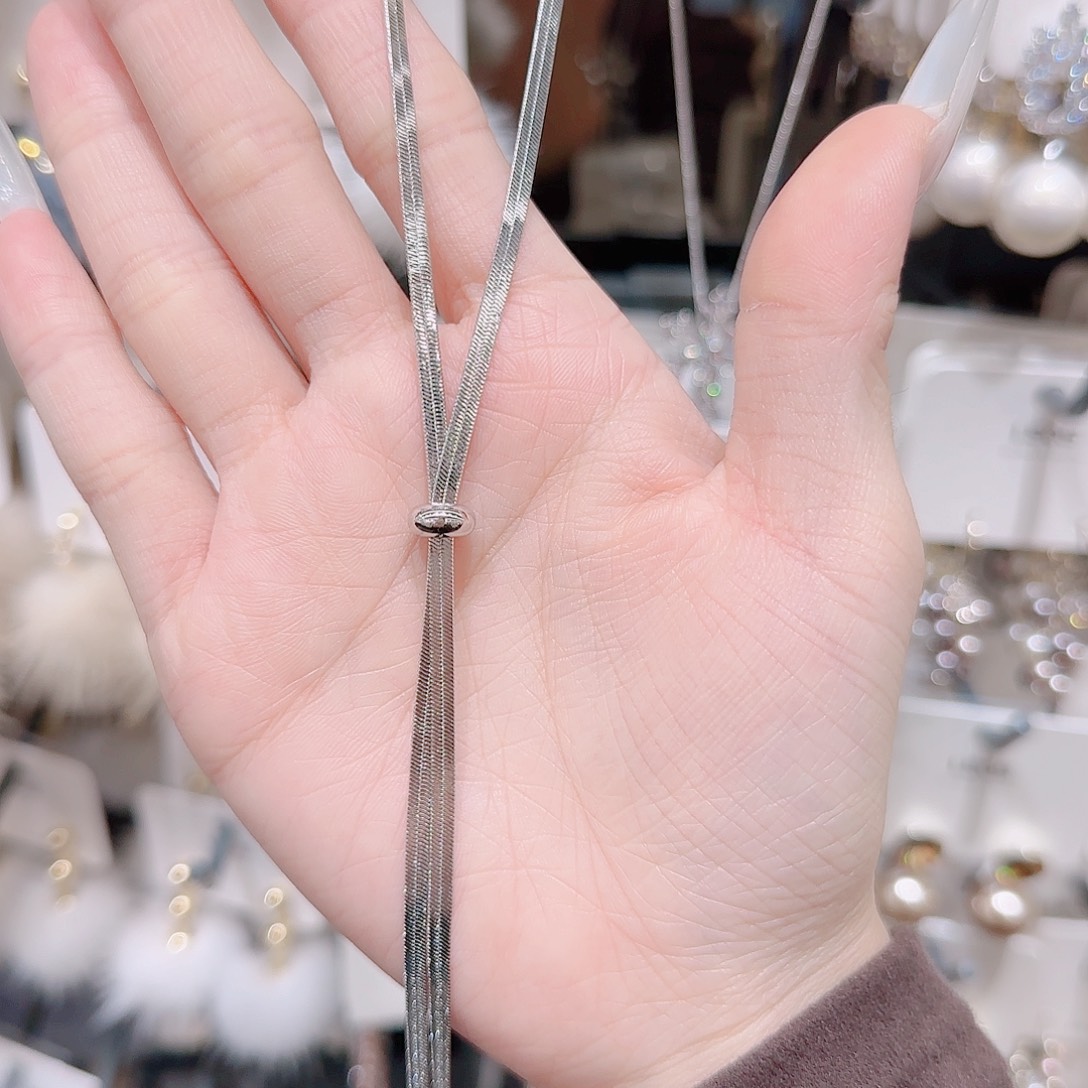 锆石铜合金925银项链
